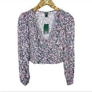 𝅺nwt Wild Fable Floral Crop Top